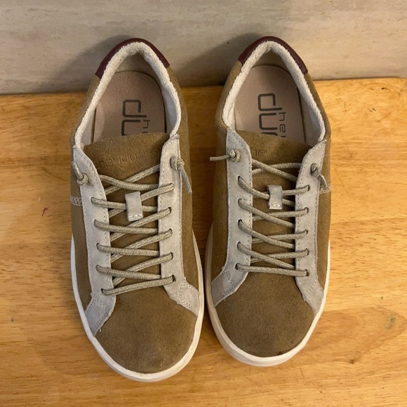 Hey Dude Ladies Karina Suede Chestnut Shoes - Picture 2 of 10